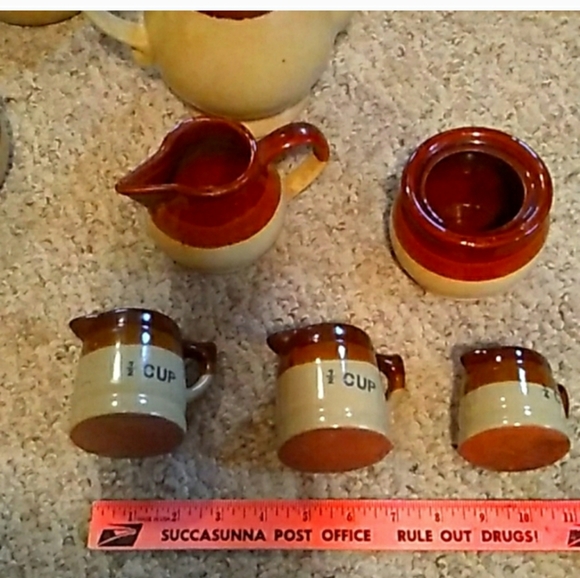 βοΈ Vintage English Ironstone TransferWare Creamer John Hancock Vintage - Picture 13 of 16